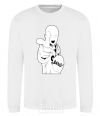 Sweatshirt One puch man bang White фото