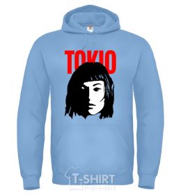 Men`s hoodie TOKIO Paper House sky-blue фото