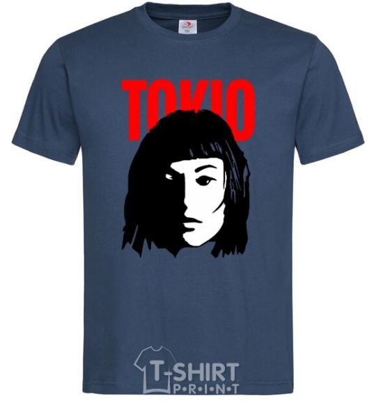 Men's T-Shirt TOKIO Paper House navy-blue фото