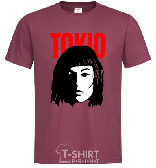 Men's T-Shirt TOKIO Paper House burgundy фото