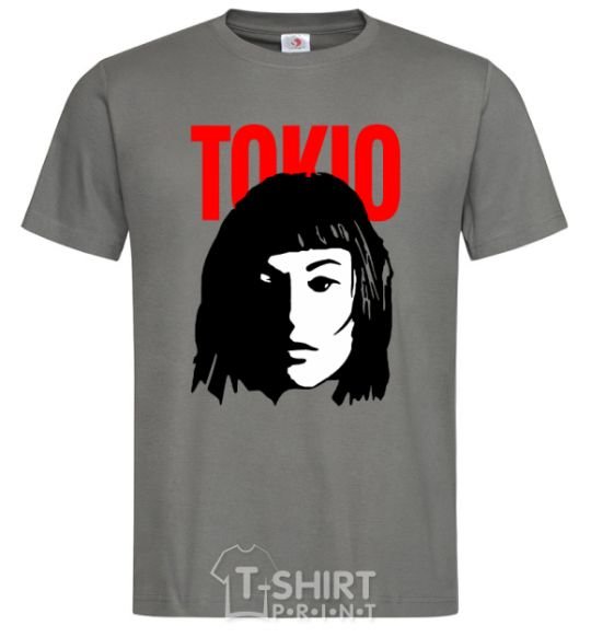 Men's T-Shirt TOKIO Paper House dark-grey фото