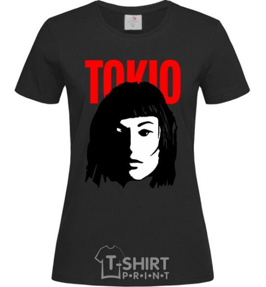 Women's T-shirt TOKIO Paper House black фото