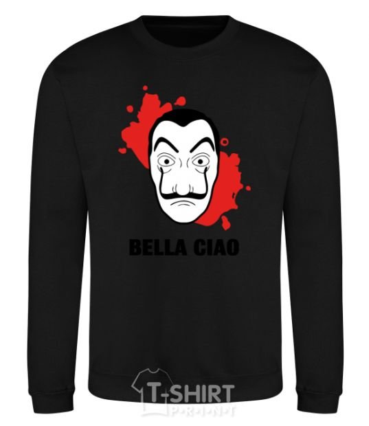 Sweatshirt BELLA CIAO stains black фото
