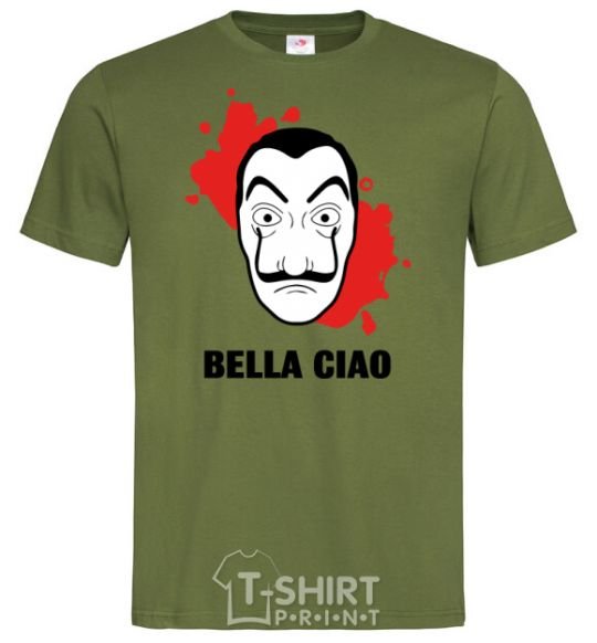 Men's T-Shirt BELLA CIAO stains millennial-khaki фото