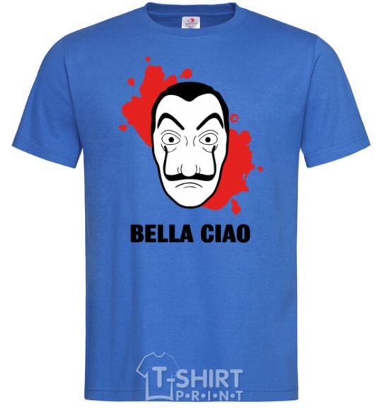 Men's T-Shirt BELLA CIAO stains royal-blue фото