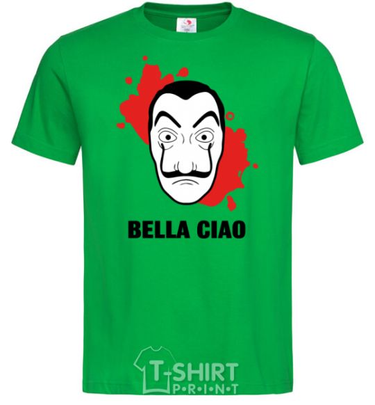 Men's T-Shirt BELLA CIAO stains kelly-green фото