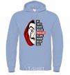 Men`s hoodie Paper House Professor sky-blue фото