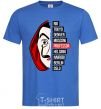 Men's T-Shirt Paper House Professor royal-blue фото