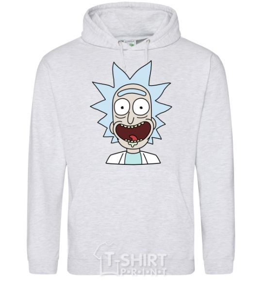 Men`s hoodie Rick's glad sport-grey фото