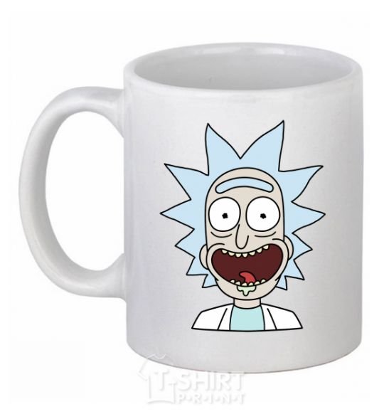 Ceramic mug Rick's glad White фото