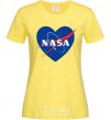 Women's T-shirt Nasa logo heart cornsilk фото