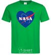 Men's T-Shirt Nasa logo heart kelly-green фото