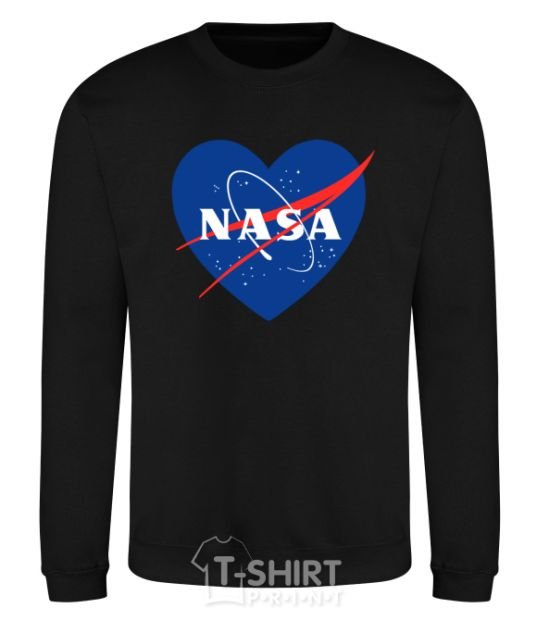 Sweatshirt Nasa logo heart black фото