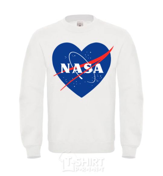 Sweatshirt Nasa logo heart White фото