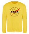 Sweatshirt Nasa logo outline yellow фото