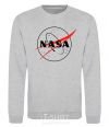 Sweatshirt Nasa logo outline sport-grey фото