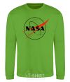 Sweatshirt Nasa logo outline orchid-green фото