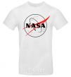 Men's T-Shirt Nasa logo outline White фото