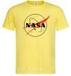 Men's T-Shirt Nasa logo outline cornsilk фото