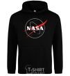 Men`s hoodie Nasa logo outline black фото