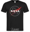 Мужская футболка Nasa logo контур Черный фото