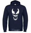 Men`s hoodie Venom mask navy-blue фото
