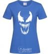 Women's T-shirt Venom mask royal-blue фото