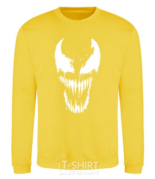 Sweatshirt Venom mask yellow фото