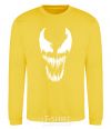 Sweatshirt Venom mask yellow фото