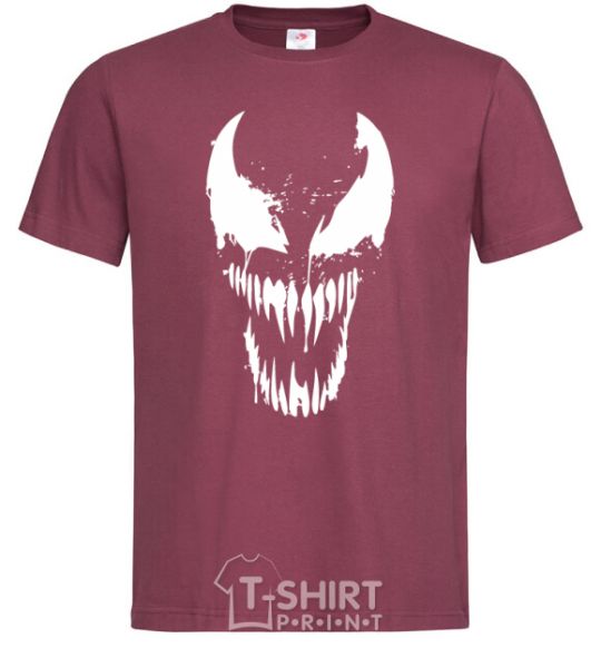 Men's T-Shirt Venom mask burgundy фото