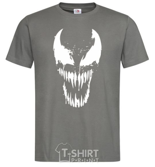 Men's T-Shirt Venom mask dark-grey фото