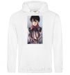 Men`s hoodie Attack of the titans art White фото