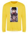 Sweatshirt Attack of the titans art yellow фото