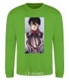 Sweatshirt Attack of the titans art orchid-green фото