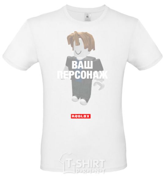 Men's T-Shirt Roblox your character White фото