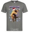 Men's T-Shirt Champanosaurus dark-grey фото