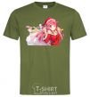 Men's T-Shirt Anime girl santa millennial-khaki фото