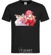 Men's T-Shirt Anime girl santa black фото