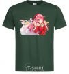 Men's T-Shirt Anime girl santa bottle-green фото