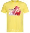 Men's T-Shirt Anime girl santa cornsilk фото