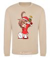 Sweatshirt Anime santa girl sand фото