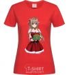 Women's T-shirt Anime with a gift red фото