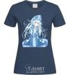 Women's T-shirt Anime snow maiden tsui navy-blue фото