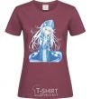 Women's T-shirt Anime snow maiden tsui burgundy фото