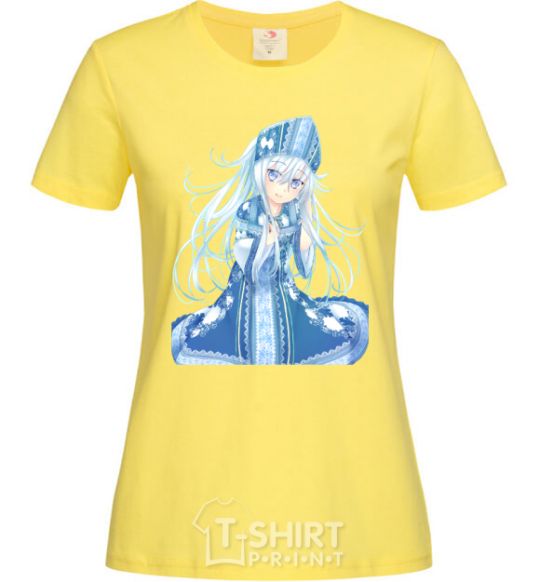 Women's T-shirt Anime snow maiden tsui cornsilk фото