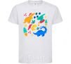 Kids T-shirt Dinosaurs for New Year's Eve White фото