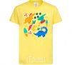 Kids T-shirt Dinosaurs for New Year's Eve cornsilk фото