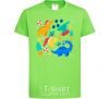 Kids T-shirt Dinosaurs for New Year's Eve orchid-green фото