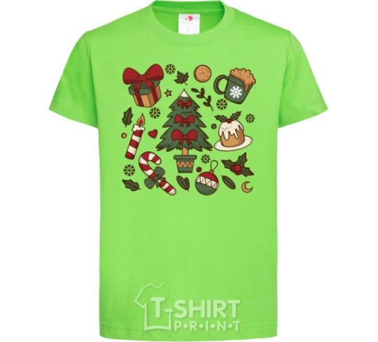 Kids T-shirt New Year's Eve set orchid-green фото