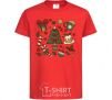 Kids T-shirt New Year's Eve set red фото